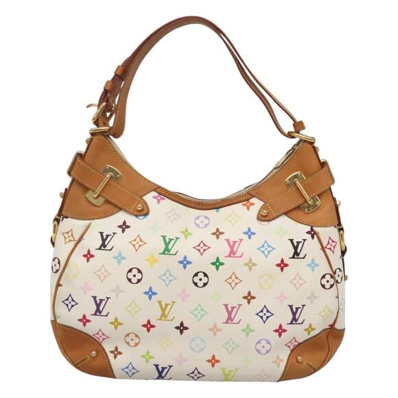 LOUIS VUITTON Monogram Multicolor Greta Hand Bag White M40195 - Picture 2 of 16